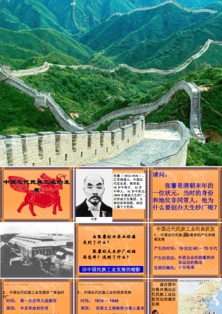 七年级历史中国近代民族工业的发展课件1 鲁教版 课件