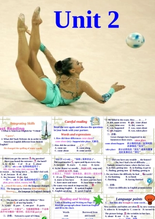 Unit2 integrating skills 人教版 课件