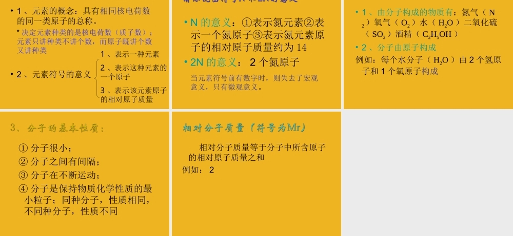 九年级化学 单元3 构成物质的微粒课件 湘教版 课件