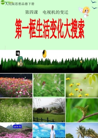 七年级政治下册 第四课国生活变化大搜索课件 人民版 课件