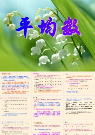 七年级数学 6.3.1 平均数 课件