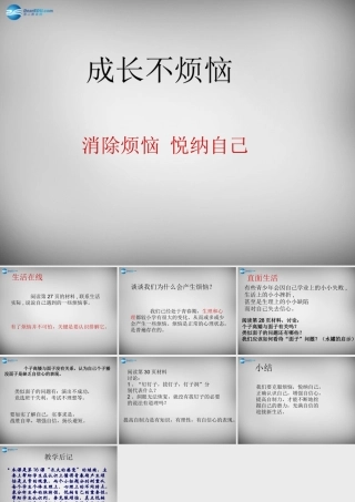 七年级政治下册 第17课 成长不烦恼课件2 苏教版 课件