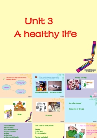 Unit3 A healthy life 新课标 人教版 课件