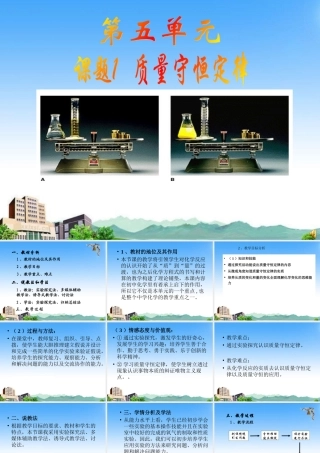 九年级化学 质量守恒定律课件 人教新课标版 课件