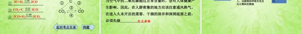 (湖南专用)中考化学总复习 第一部分 第六单元 碳和碳的氧化物课件(考点清单+13年中考试题) 课件