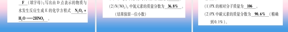 (甘肃专用)中考化学 第4单元 自然界的水 第2课时 物质组成的表示(提分精练)课件