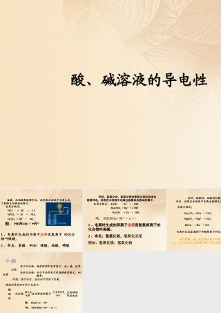 九年级化学下册 83 酸和碱的反应 酸、碱溶液的导电性素材 (新版)粤教版 素材