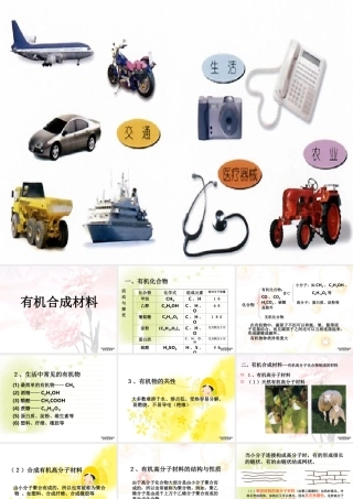 九年级化学有机合成材料 课件