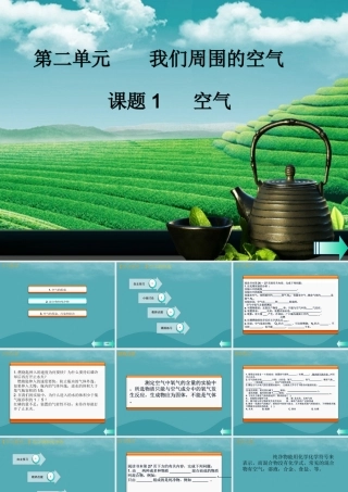 九年级化学上册 第二单元 我们周围的空气 课题1 空气课堂导学课件 (新版)新人教版 课件