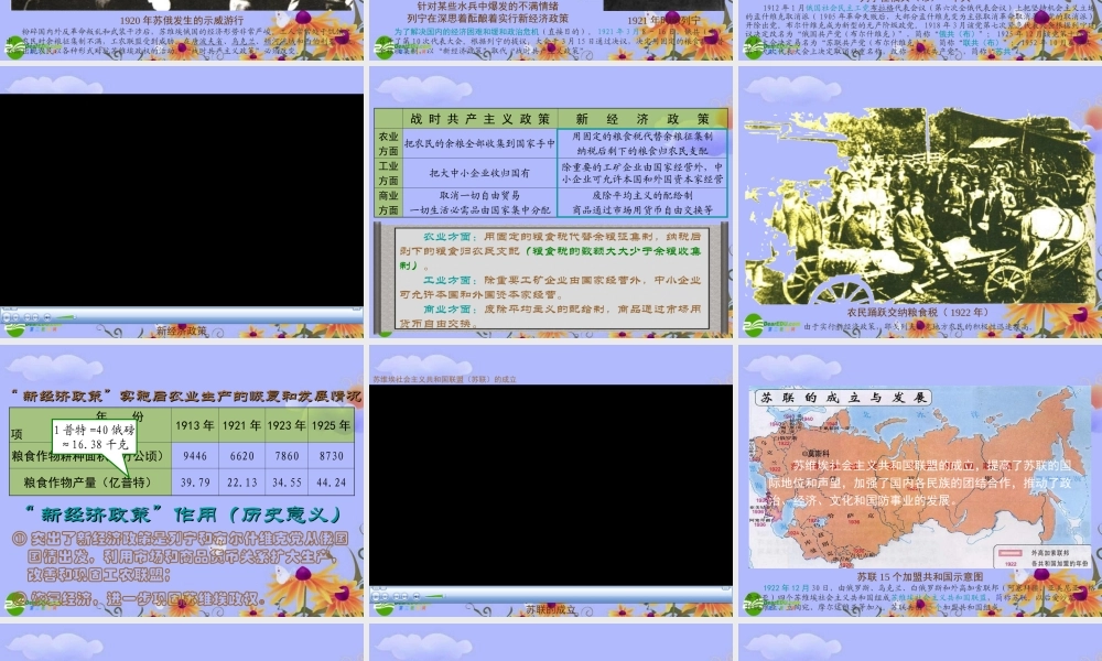 九年级历史下册 (苏联的建设成就与体制弊端)课件1(36张PPT) 川教版 课件