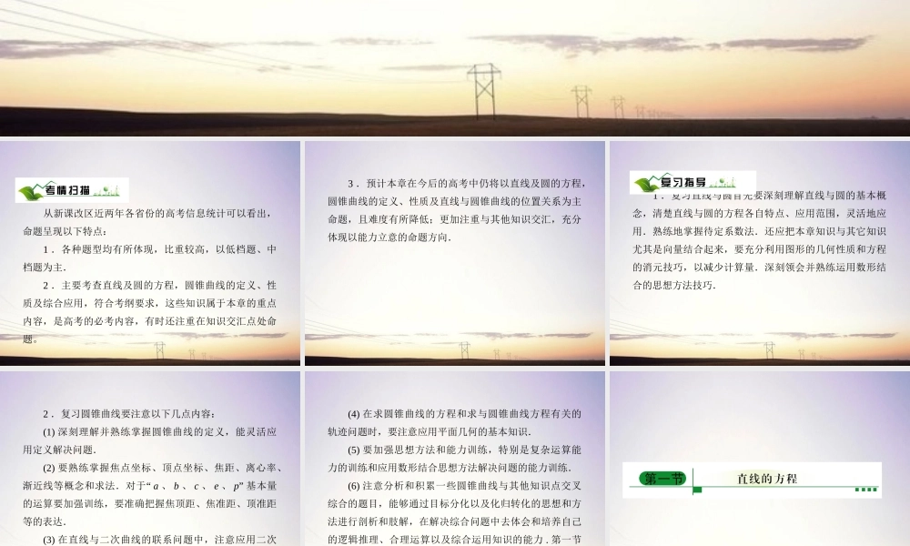 1平面解析几何课件 新人教A版 课件