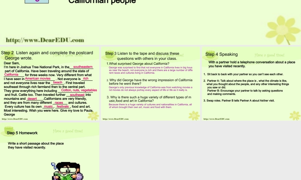 period 4 广东省高二英语Unit1 课件全集 广东省高二英语Unit1 课件全集