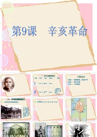 七年级历史上：第9课(辛亥革命)课件(鲁教版) 课件
