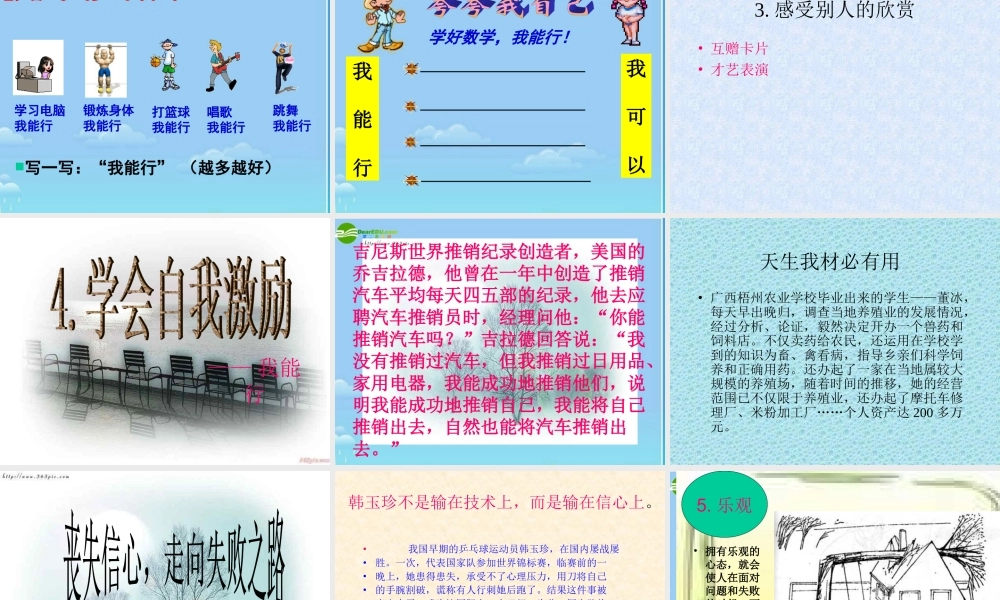 七年级政治下册 (扬起自信的风帆)课件 人教新课标版 课件