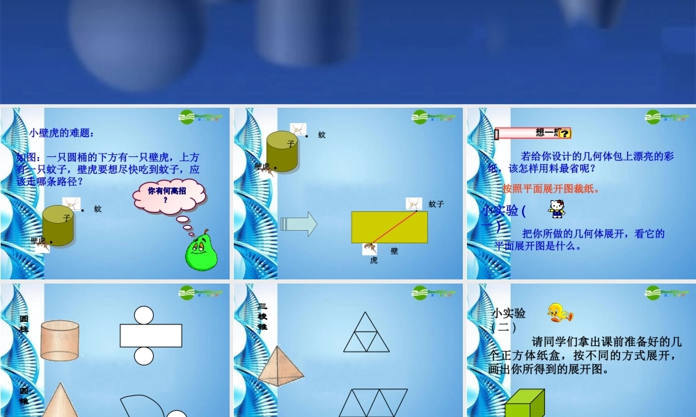 七年级数学上册 5.3 展开与折叠第一课时课件 苏科版 课件