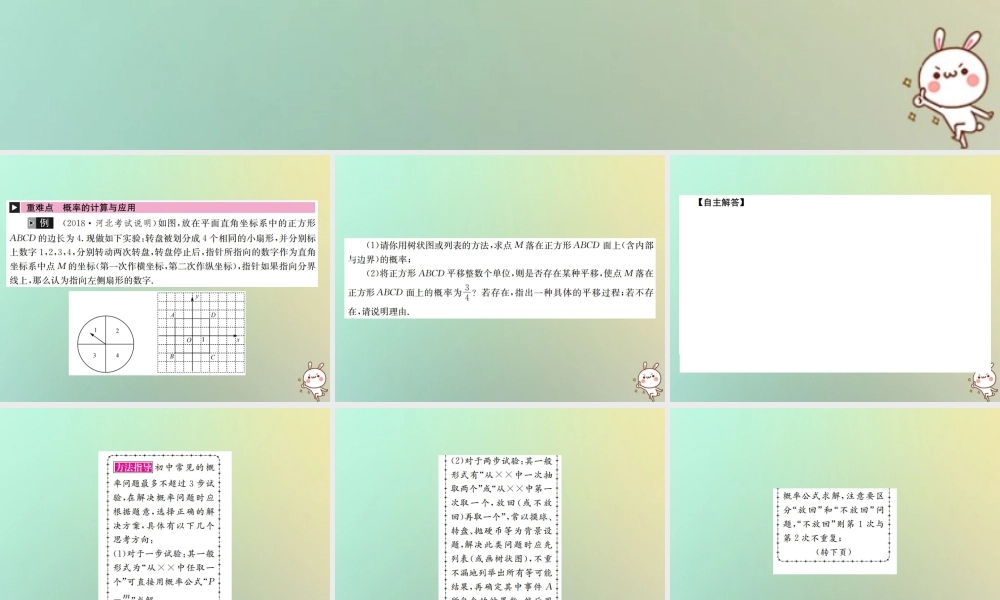 中考数学系统复习 第八单元 统计与概率 第30讲 概率课件