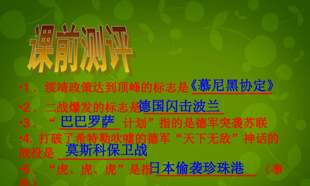 九年级历史下册 8 正义的胜利课件 北师大版 课件