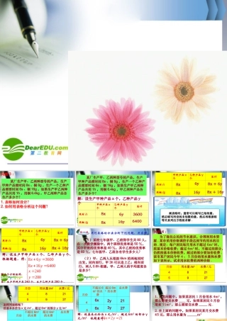 10.4 用方程组解决问题2 二元一次方程组课件