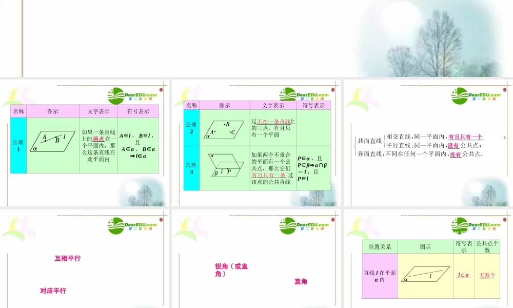 10章3课时 高三数学高考一轮课件 优化方案(理科)--第十章 空间点、线、面之间的位置关系 新人教A版 高三数学高考一轮课件 优化方案(理科)--第十章 空间点、线、面之间的位置关系 新人教A版