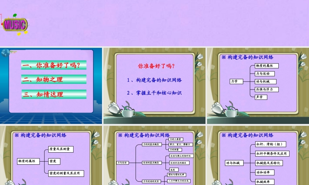 中考物理专题复习 (考前综合指导)课件 人教新课标版 课件