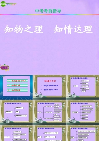 中考物理专题复习 (考前综合指导)课件 人教新课标版 课件