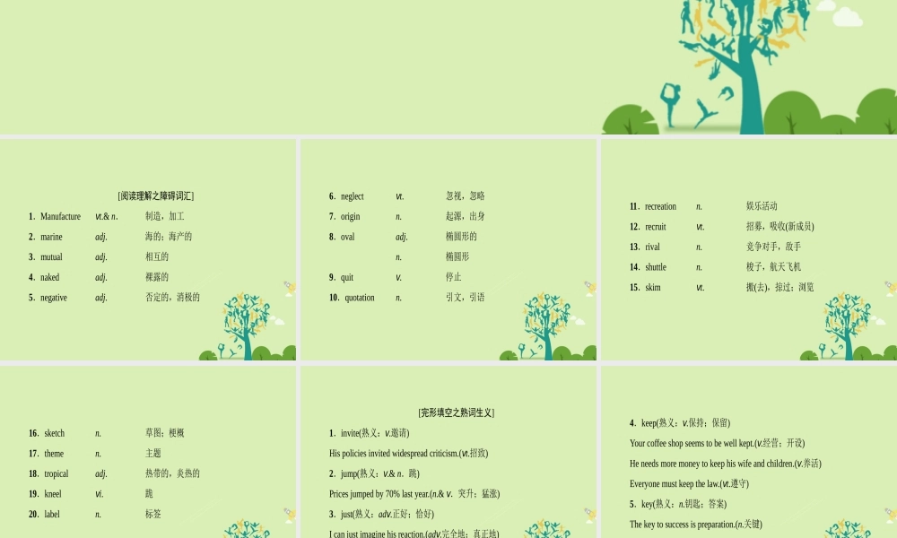 (浙江专版)高考英语二轮复习 距离高考还有6天课件