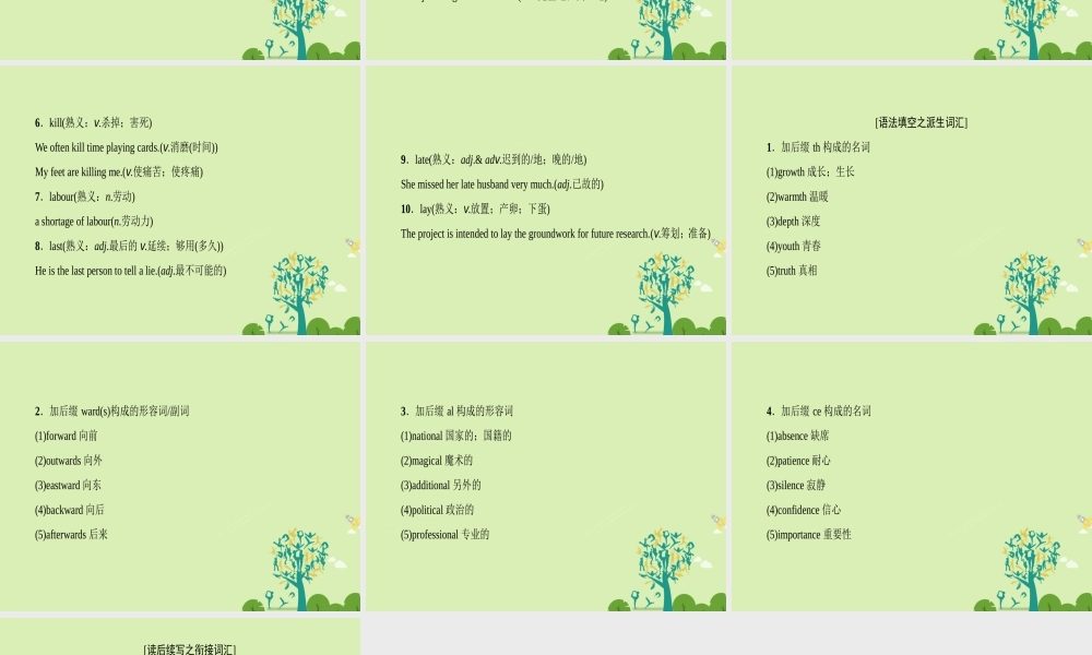 (浙江专版)高考英语二轮复习 距离高考还有6天课件