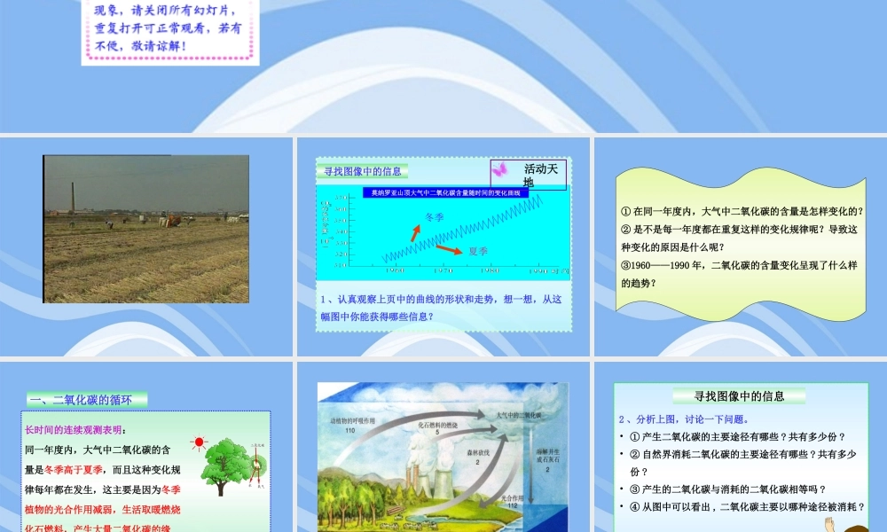 九年级化学上册 第四节 大自然中的二氧化碳同步授课课件 鲁教版 课件