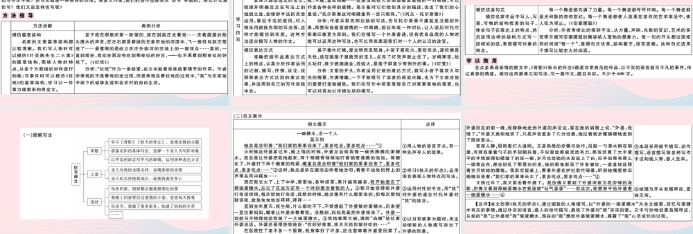 (通用版)八年级语文下册 第一单元 写作指导 学习仿写习题课件 新人教版 课件