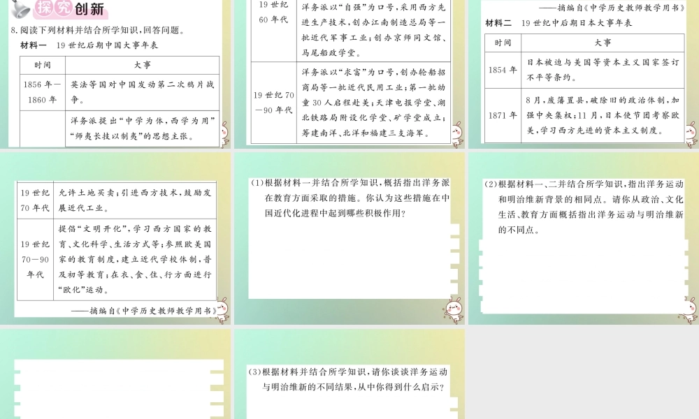 九年级历史上册 第六单元 资本主义制度的扩张和第二次工业革命 第22课 日本明治维新课件 岳麓版 课件