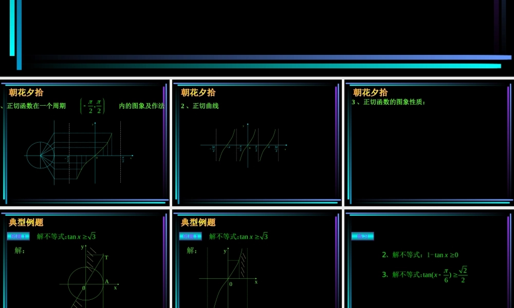 §410 正切函数的图象和性质(2) 新教材高一数学三角函数全部课件[整理28个]
