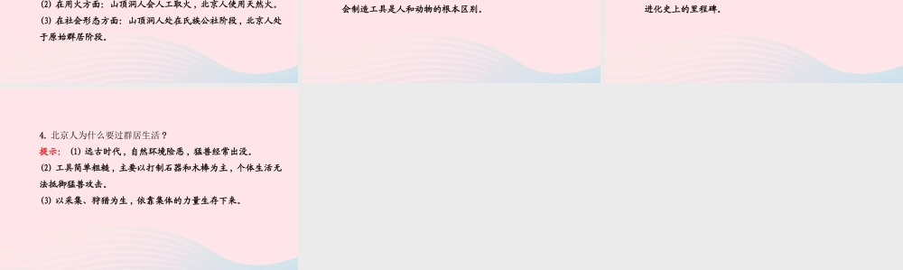 七年级历史上册 第一单元 中华文明的起源 1中华大地的远古人类课件 北师大版 课件