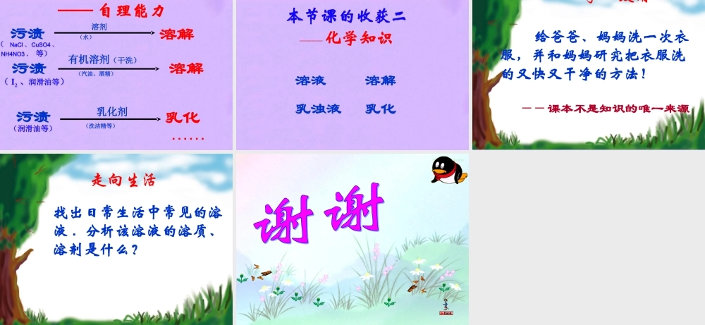 九年级化学 物质的溶解课件 湘教版 课件