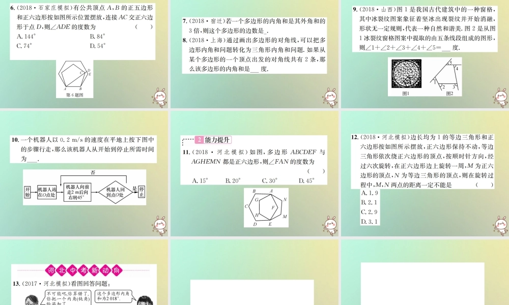 中考数学系统复习 第五单元 四边形 第多边形课件