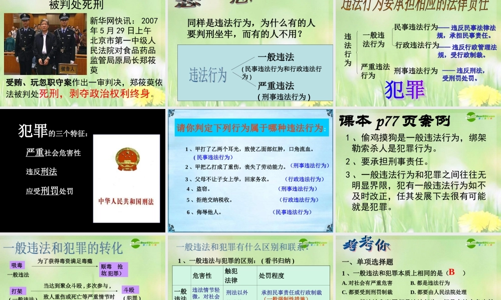 七年级政治下册 法律伴我们健康成长课件 湘教版 课件