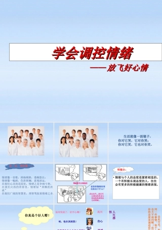 七年级政治上册 第六课第二框学会调控情绪 人教新课标版 课件