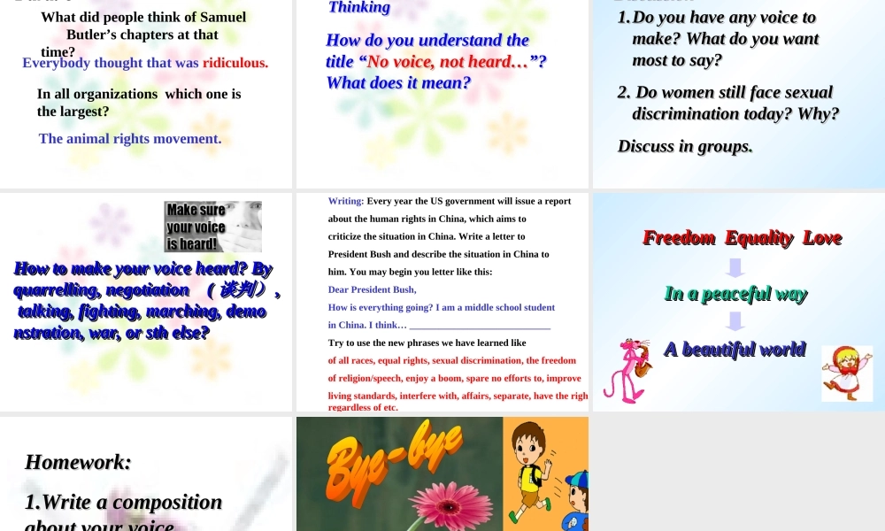 Unit 14 The fifth period 人教版高二英语Unit14 Freedom fighters全单元课件 人教版高二英语Unit14 Freedom fighters全单元课件