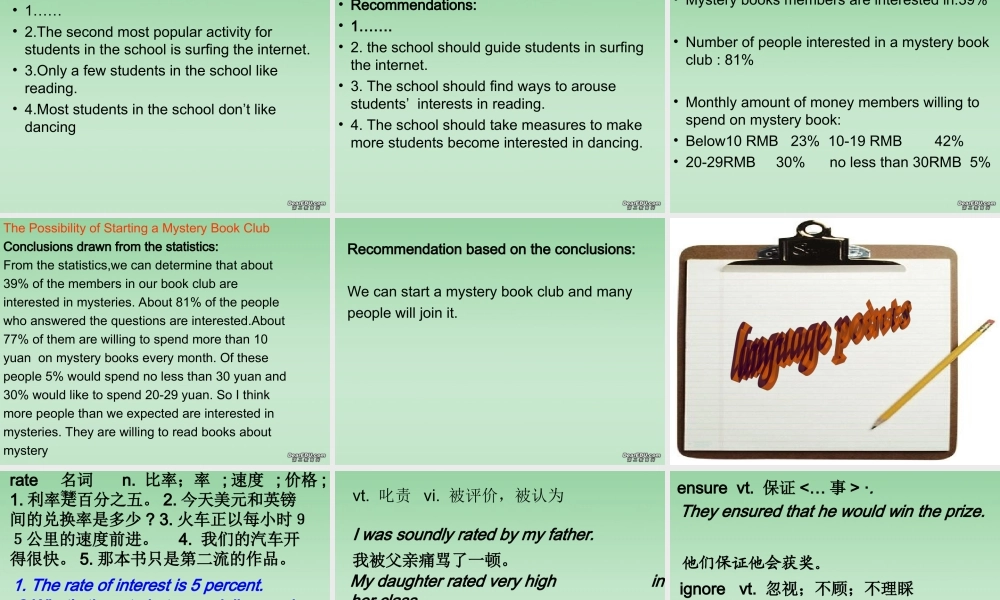 Unit3 Tales of the unexplainedtask牛津英语 课件