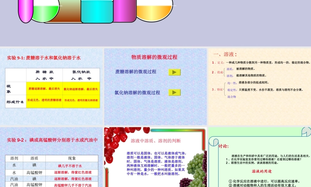 九年级化学溶液的形成3课件