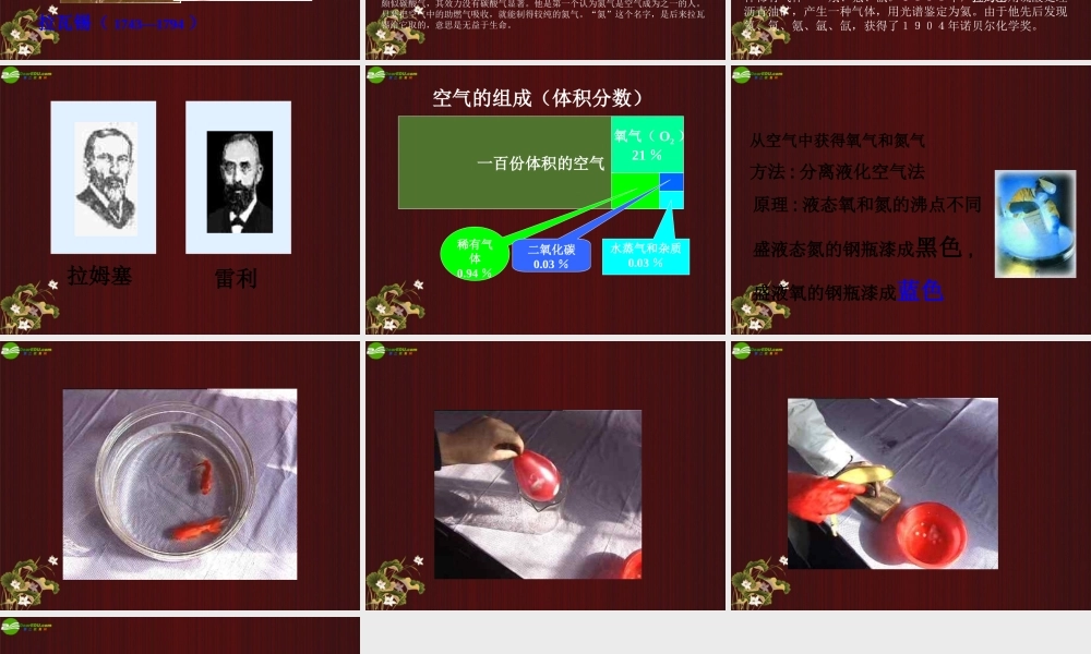 九年级化学上册(空气的成分)课件 粤教版 课件