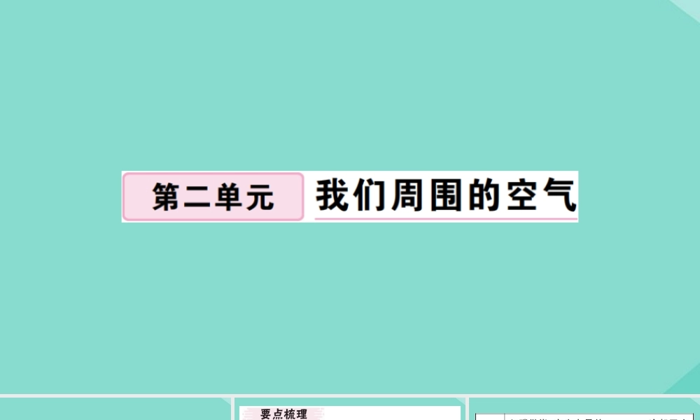 (贵州专版)九年级化学上册 第二单元 我们周围的空气 课题1 空气 第1课时 空气是由什么组成的作业课件 (新版)新人教版 课件