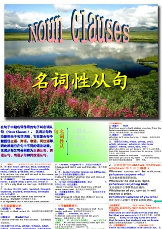 noun clause Unit 5 The British Isles 全套课件 新课标 人教版 Unit 5 The British Isles 全套课件 新课标 人教版
