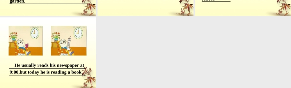 九年级英语复习(一般现在与现在进行)课件 人教新目标版 课件