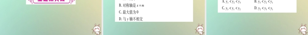 中考数学精选准点备考复习 第一轮 考点系统复习 第3章 函数 第4节 二次函数的图象与性质课件 新人教版 课件