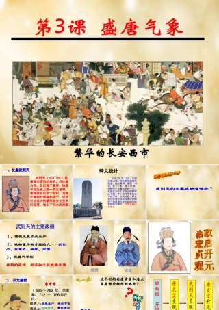 七年级历史下册 第3课 盛世气象课件 中华书局版 课件