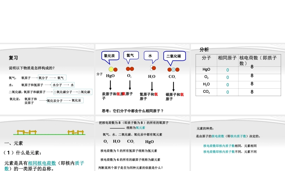 九年级化学上册 42(元素)课件 人教新课标版 课件