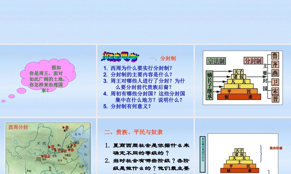七年级历史上册 第6课夏商西周的社会与国家课件 北师大版 课件