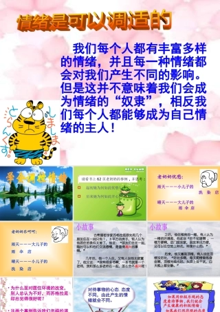 七年级政治学会调控情绪  七年级政治上：第六课 做情绪的主人 课件人教版新课标