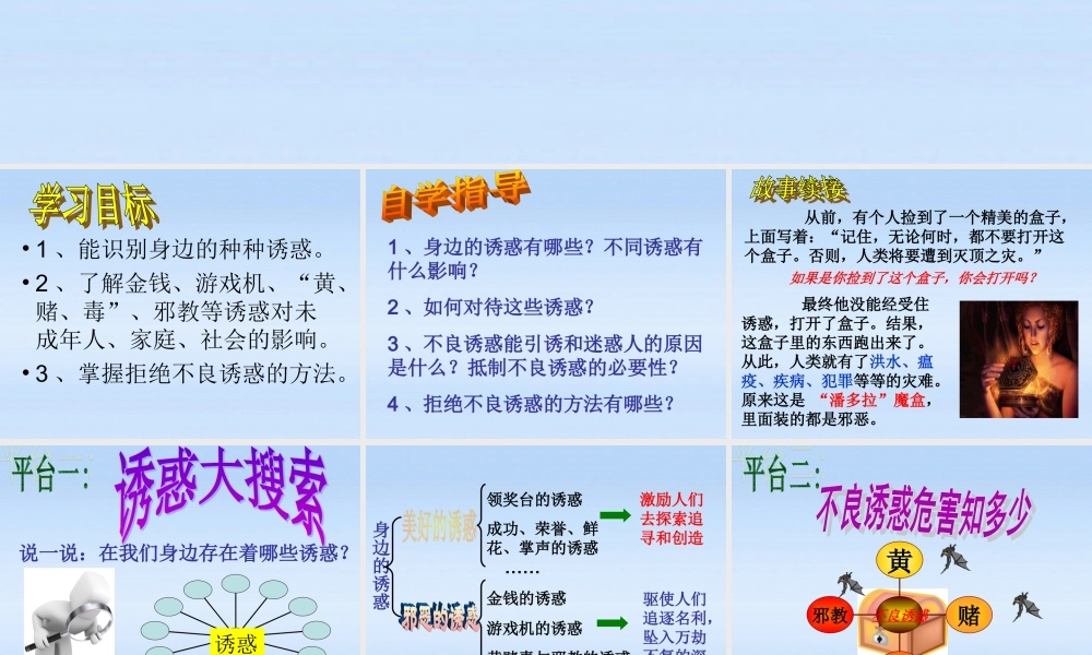 七年级政治上册 8.1学会拒绝课件 人教新课标版 课件