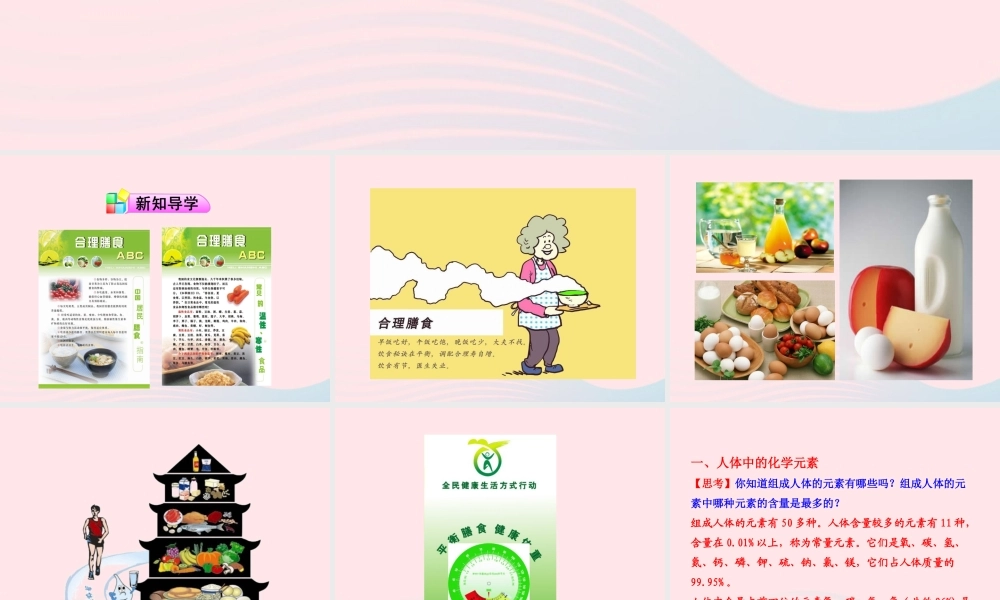 九年级化学全册 第四单元 化学与健康 第二节 化学元素与人体健康课件 鲁教版五四制 课件